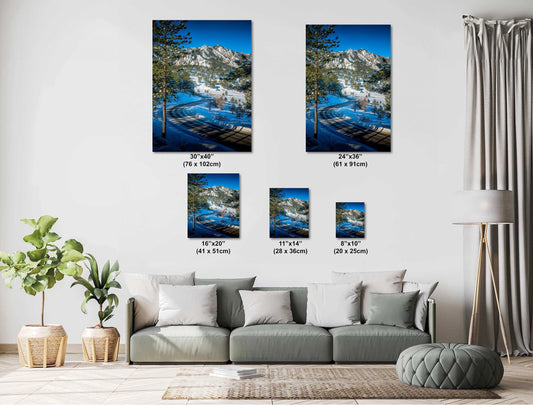 Boulder Flatirons Wall Art – Colorado Mountain Decor | Ready To Hang Canvas