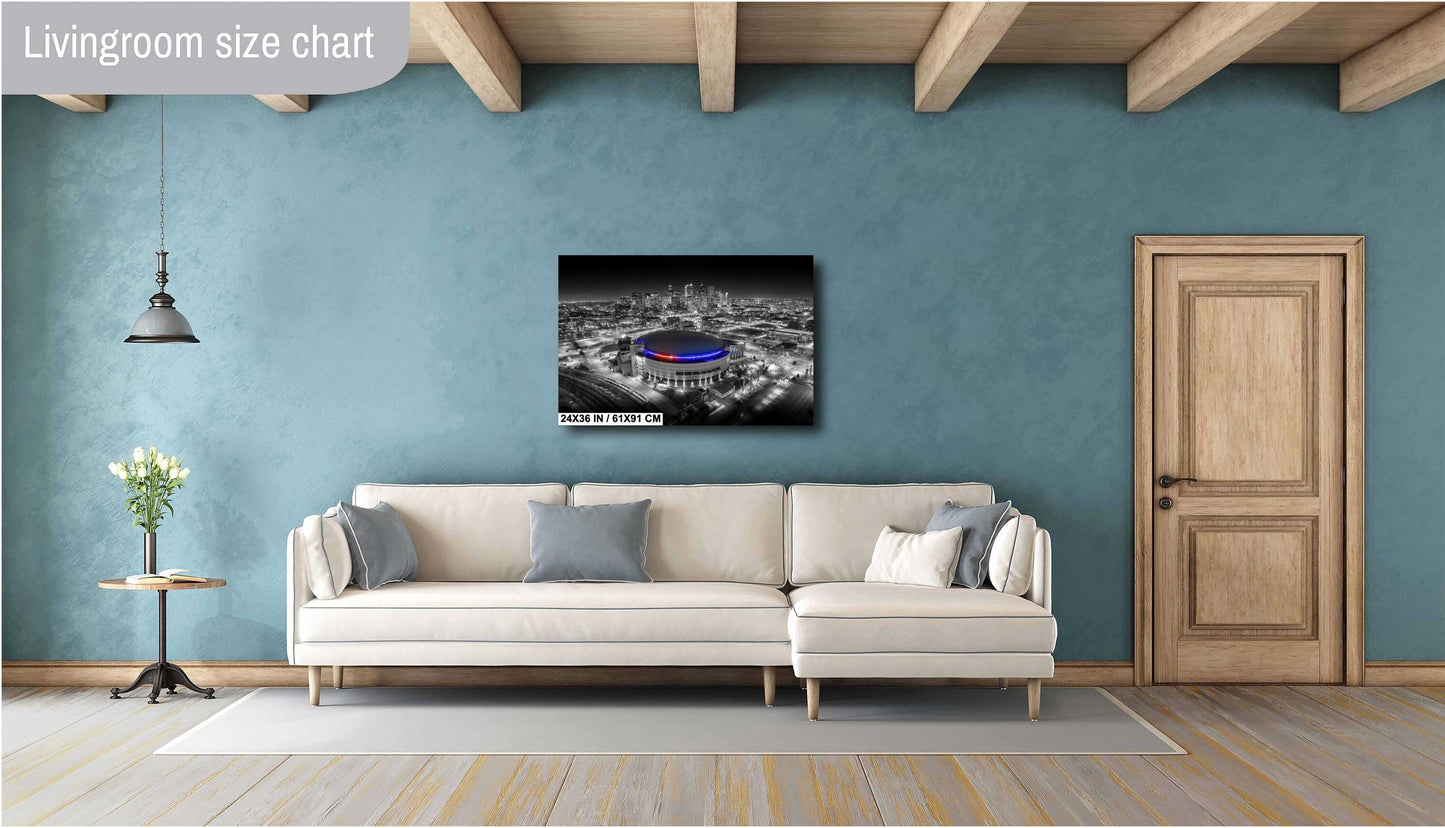 Colorado Avalanche Photo – Denver Skyline Art | Premium Hockey Game Print