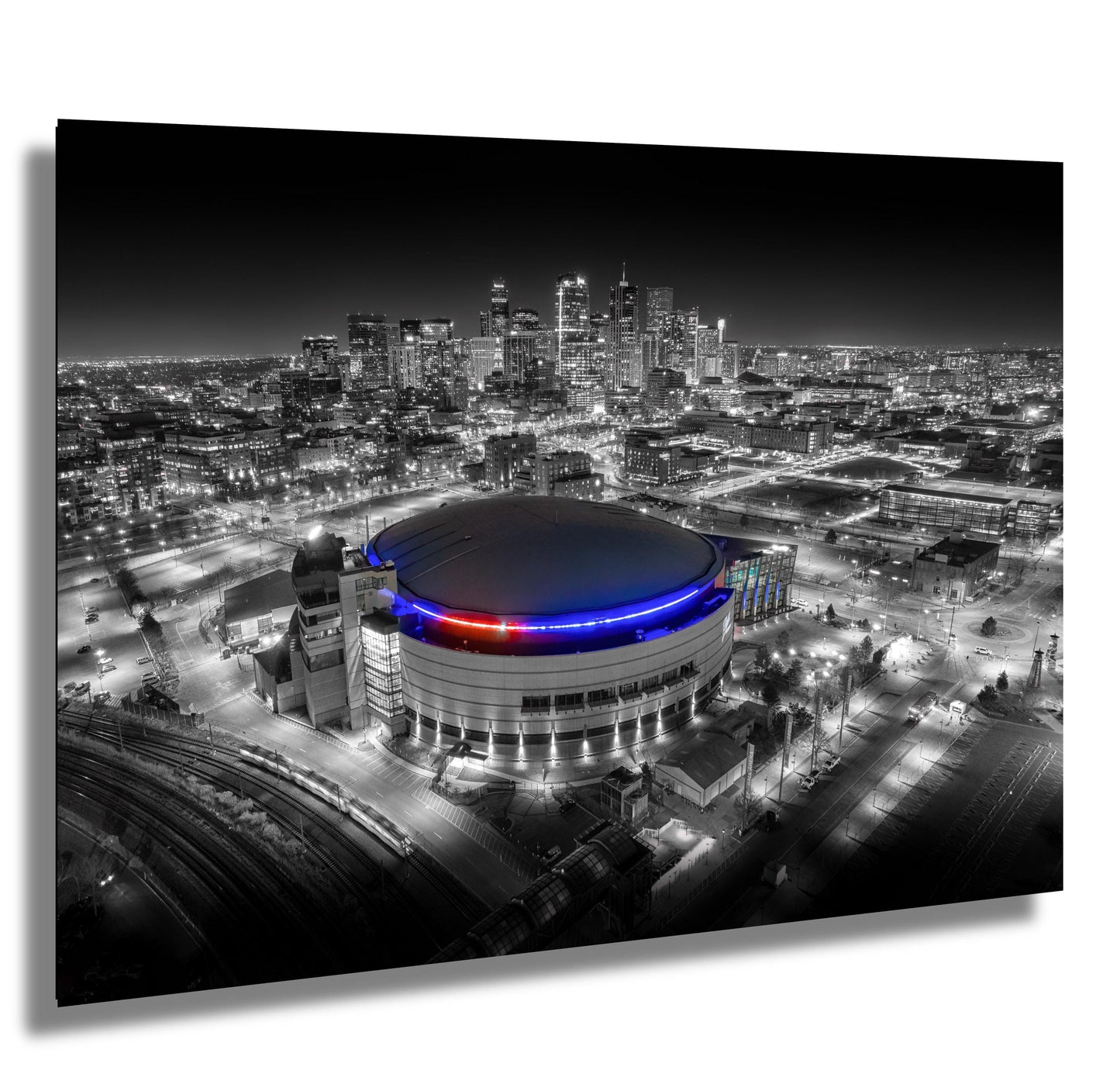 Colorado Avalanche Photo – Denver Skyline Art | Premium Hockey Game Print