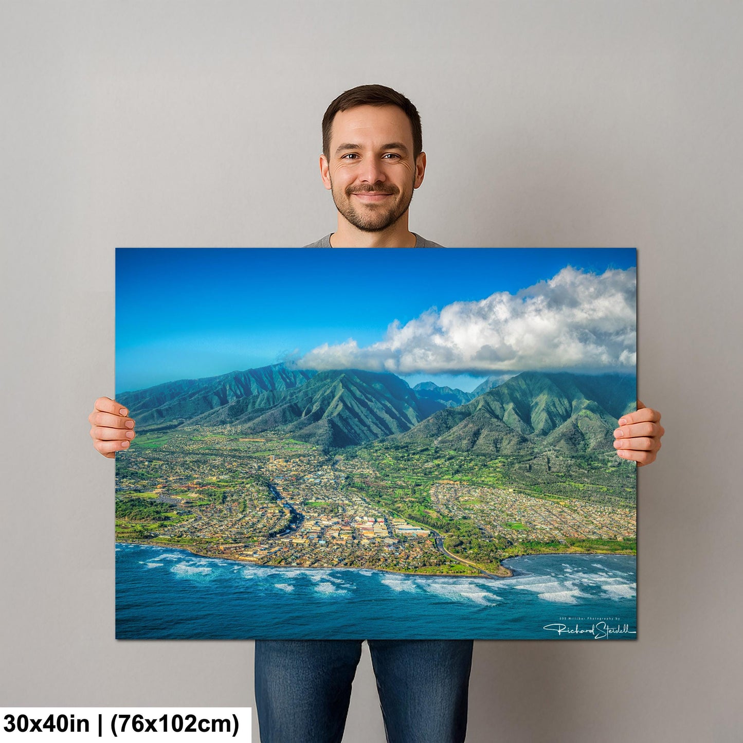 Maui Island Wall Art – Hawaii Landscape Art Coastal Home Decor Canvas Print