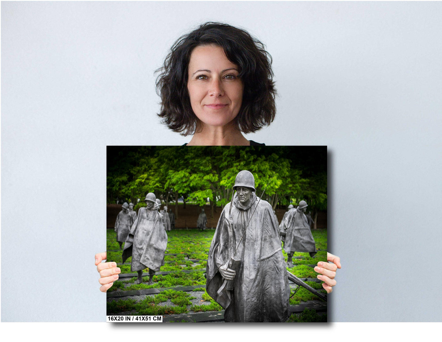 Korean War Veterans Memorial Military Wall Decor – Ready to Hang Canvas Art