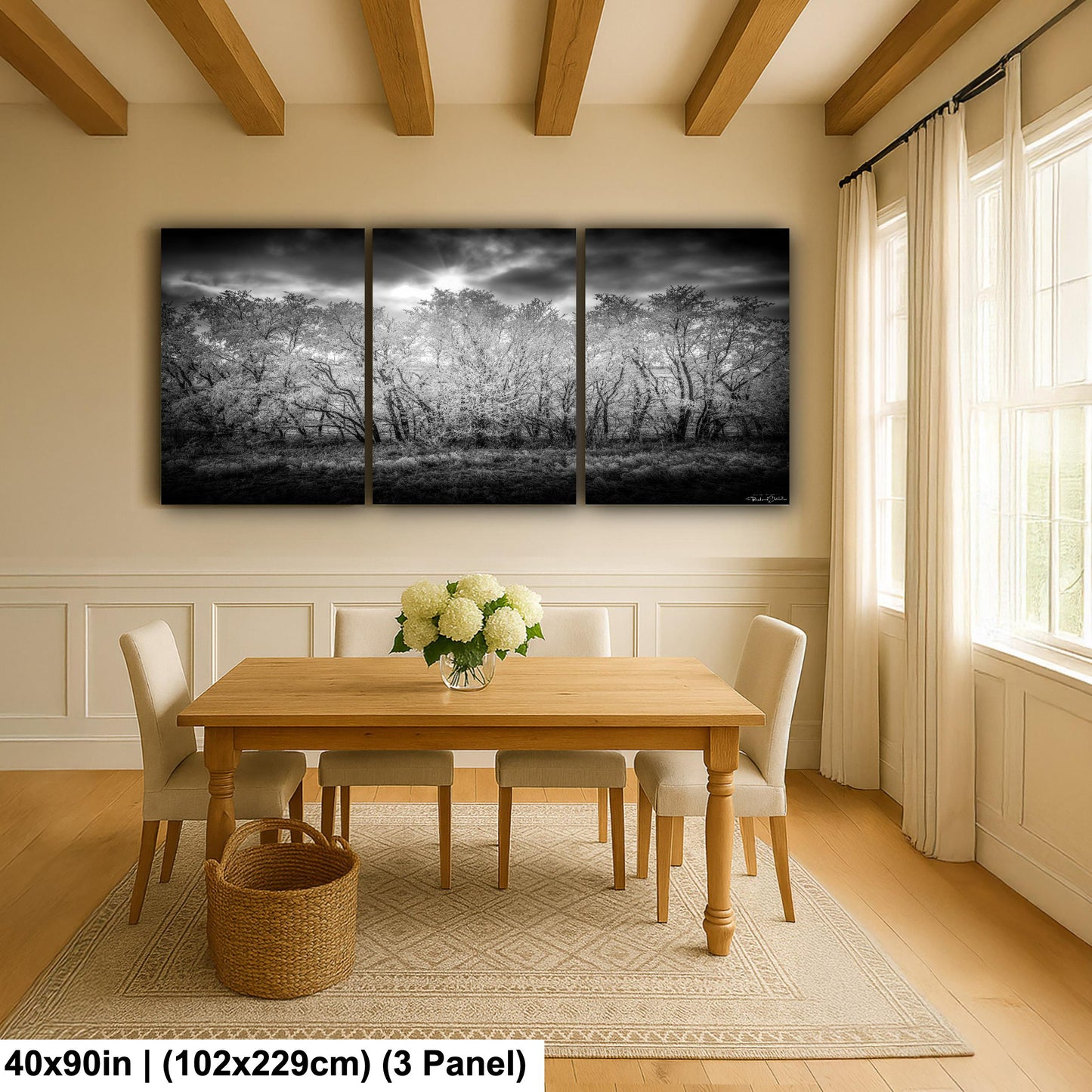 Rocky Mountain Landscape Print: Winter Nature Scene (Canvas or Metal)