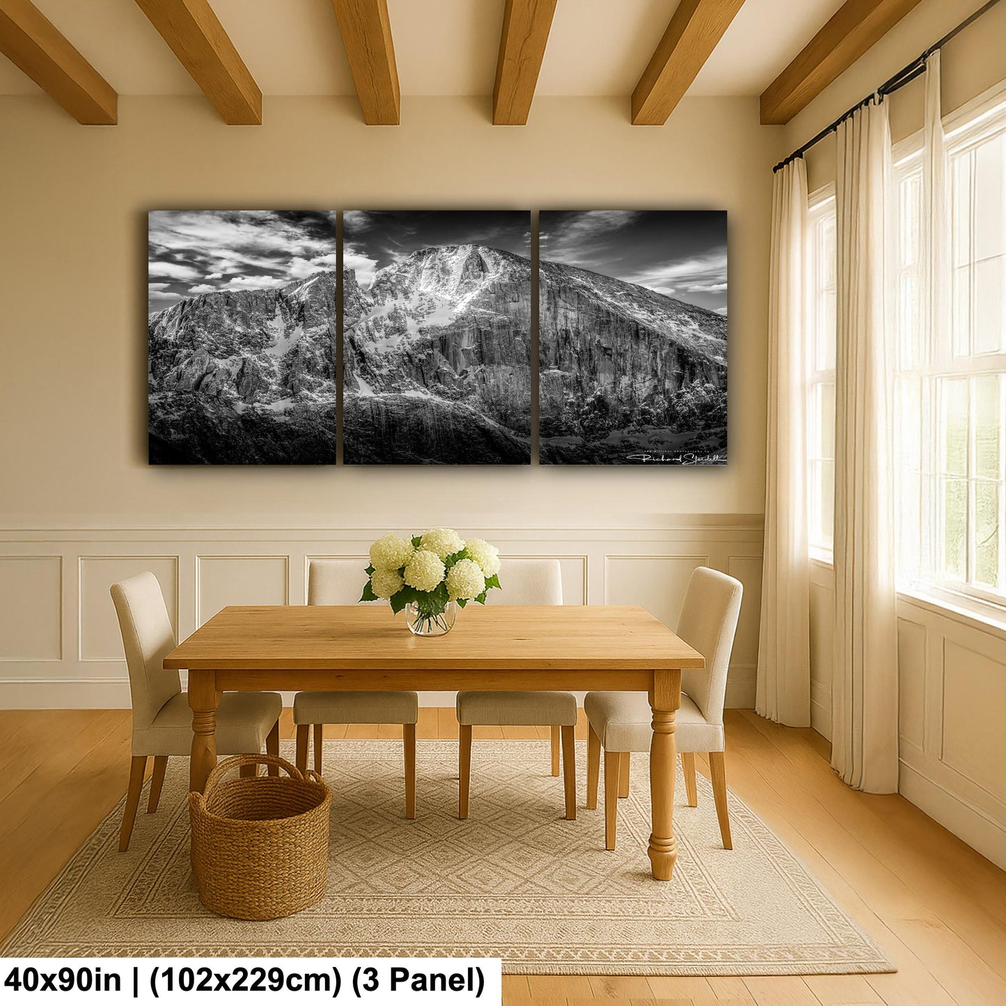 Rocky Mountain Wall Art – Longs Peak Print on Premium Photo Paper Canvas
