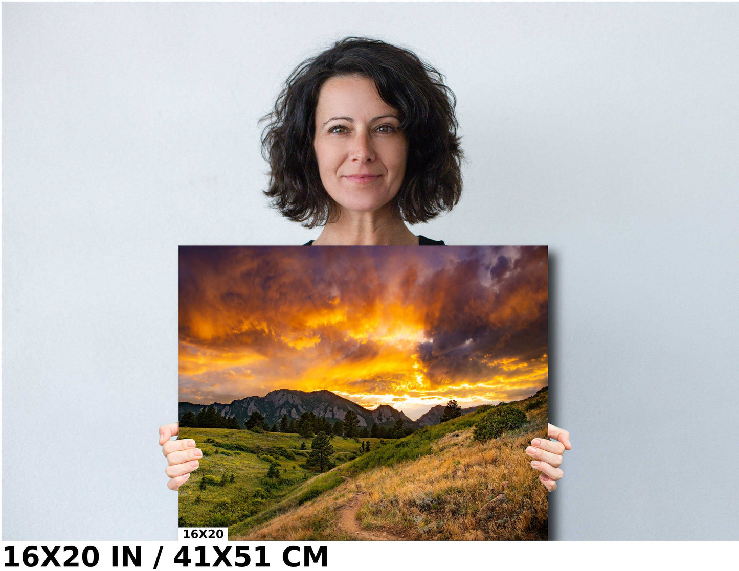 Boulder Flatirons Sunset | Mountain Wall Art - Vibrant Colorado Landscape Print