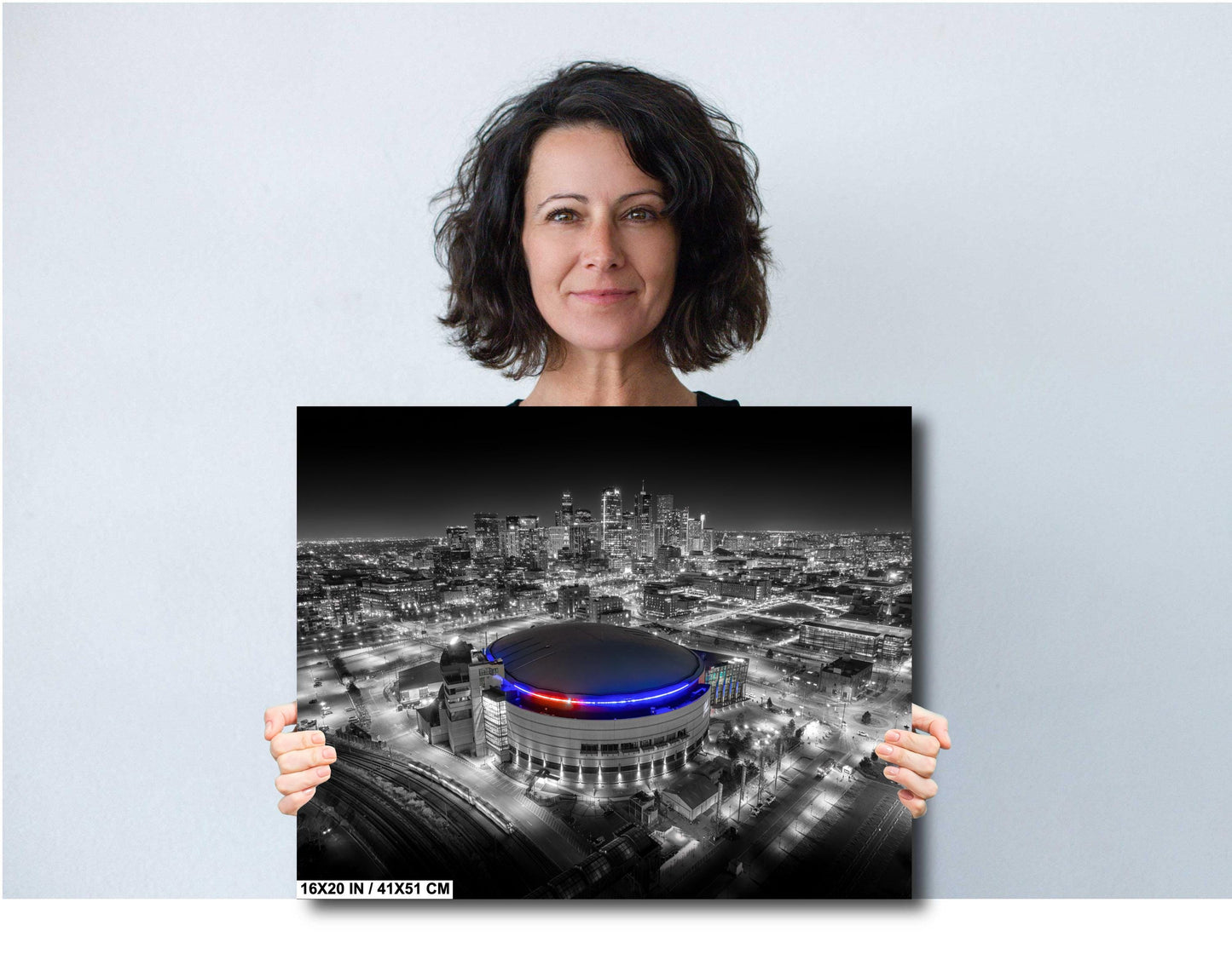 Colorado Avalanche Photo – Denver Skyline Art | Premium Hockey Game Print