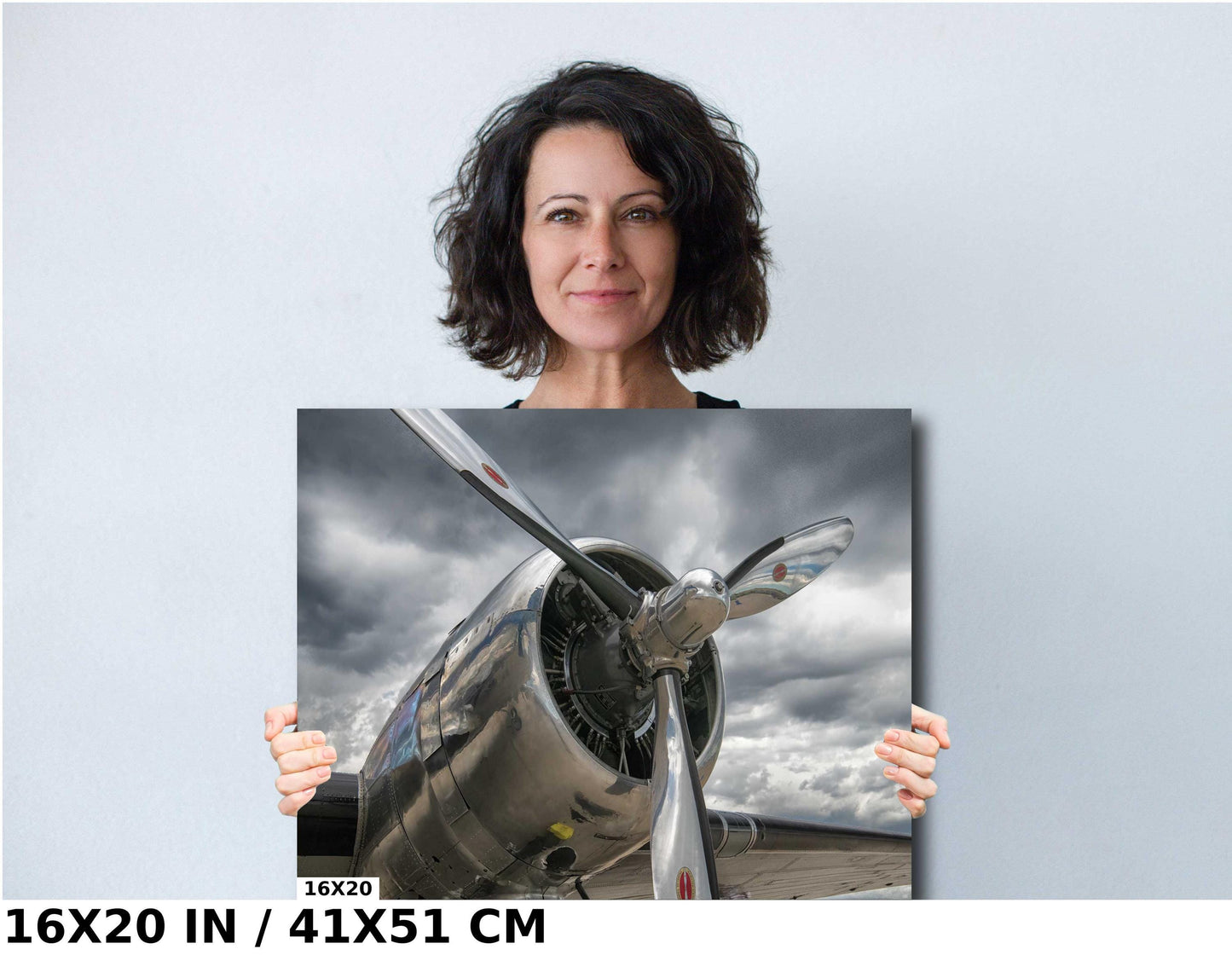 DC3 Plane Wall Art - Vintage Airplane Decor | Ready to Hang Canvas Print