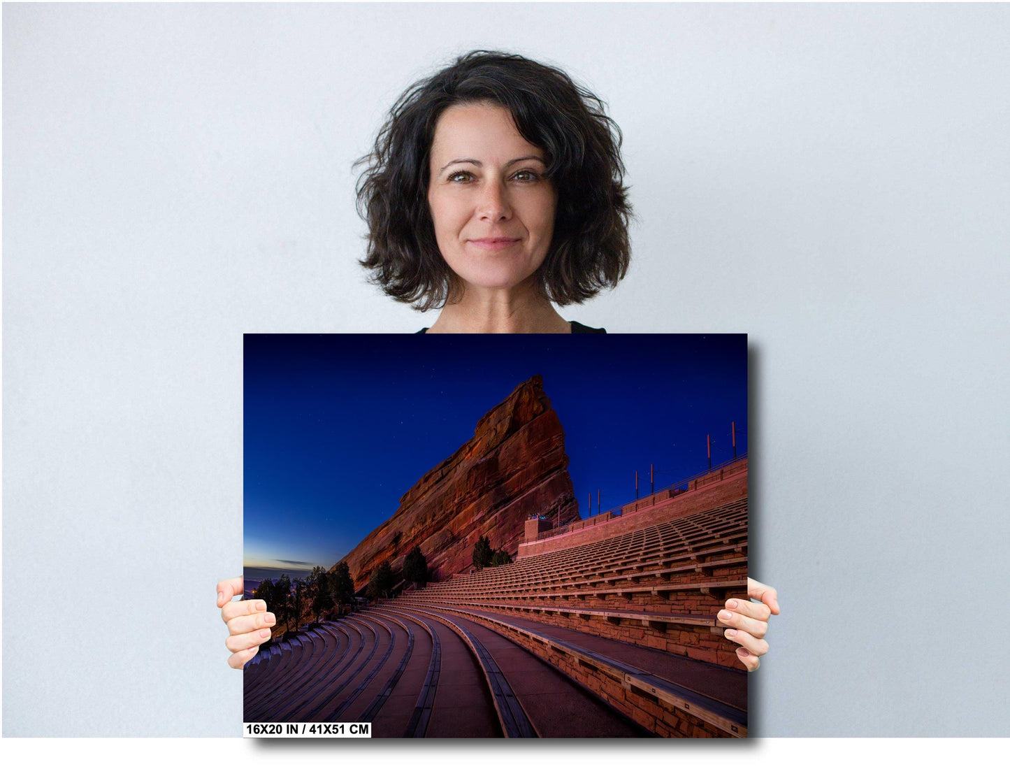 Red Rocks Landscape Print - Twilight Canvas Wall Art | Ready to Hang Decor