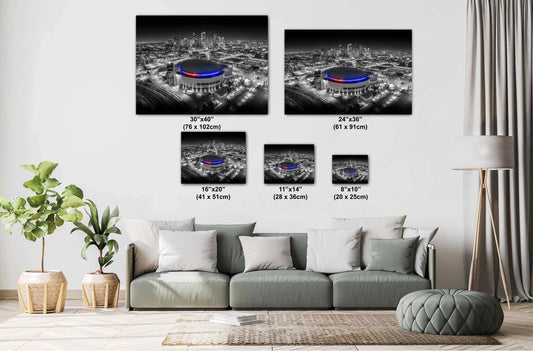Colorado Avalanche Photo – Denver Skyline Art | Premium Hockey Game Print