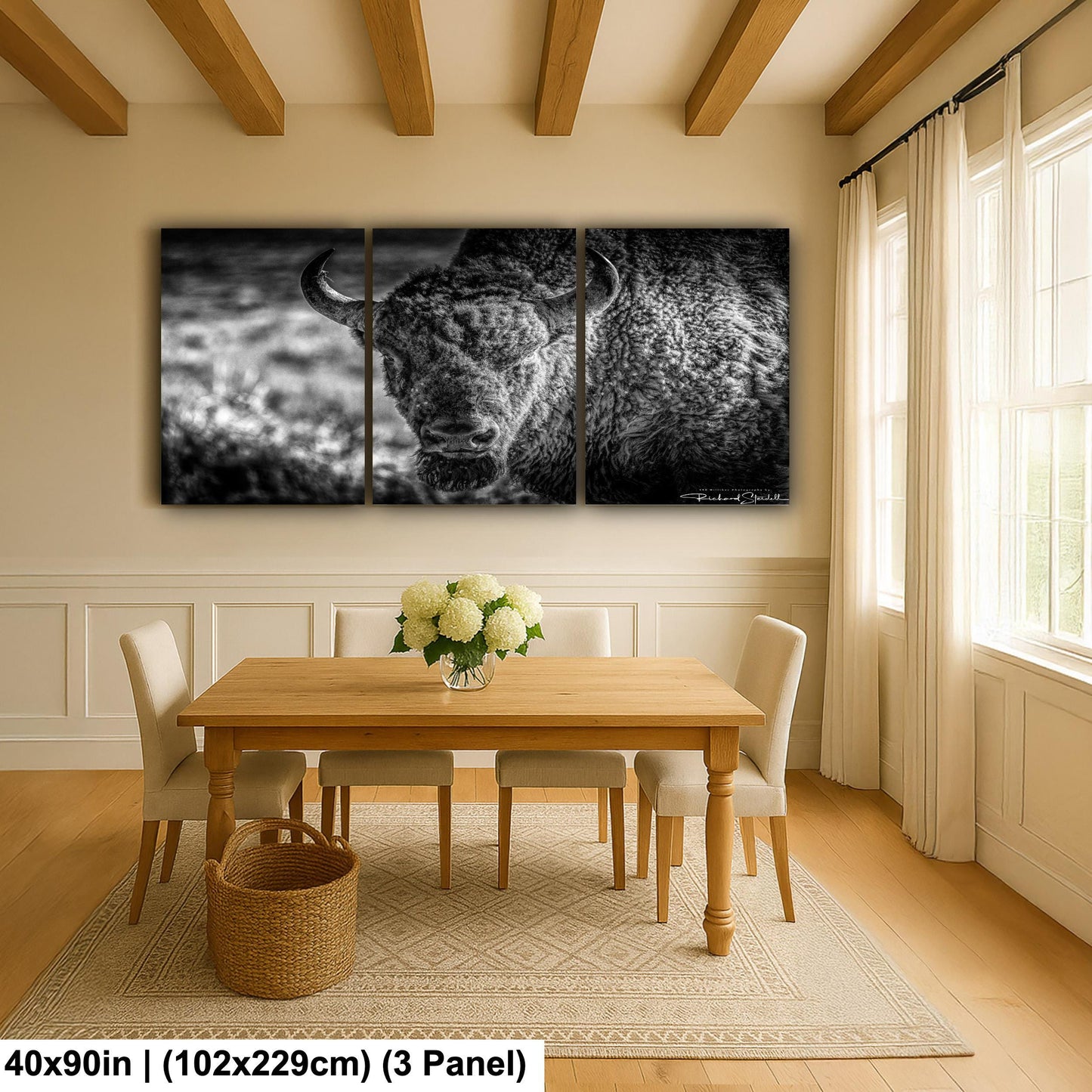 Buffalo Wall Art: Rustic Wildlife Photography - Ready to Hang