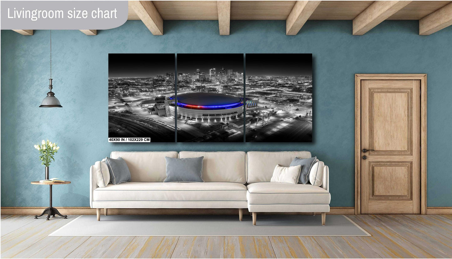 Colorado Avalanche Photo – Denver Skyline Art | Premium Hockey Game Print