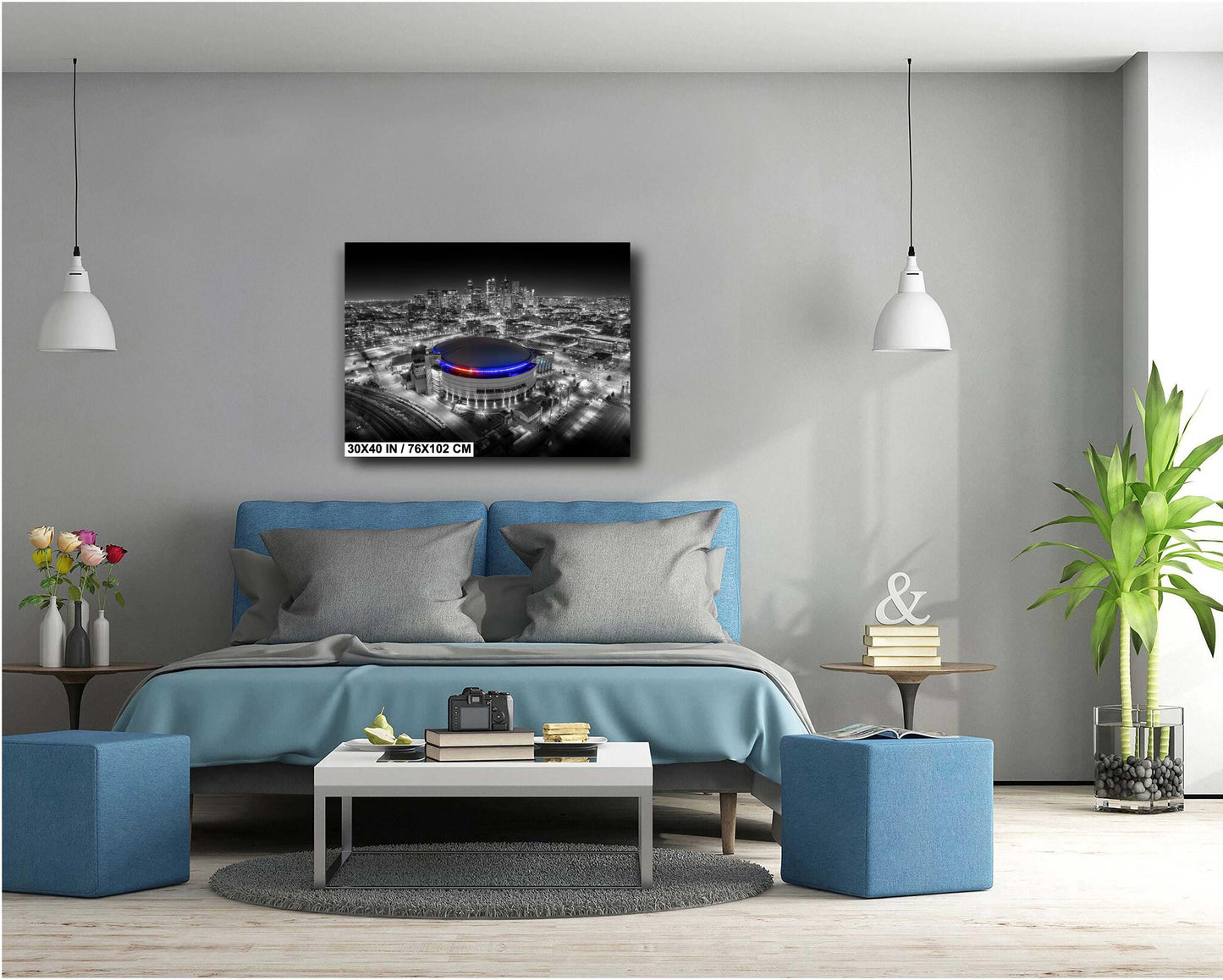 Colorado Avalanche Photo – Denver Skyline Art | Premium Hockey Game Print