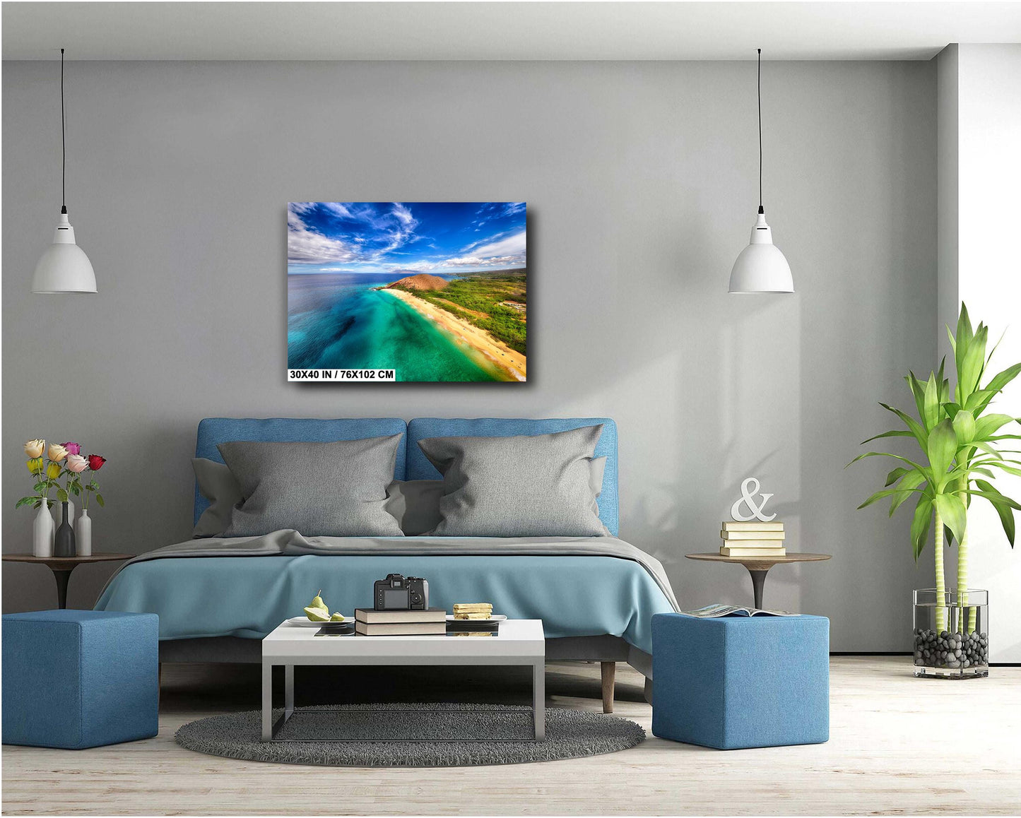 Makena Beach Maui Print, Big Beach, Maui Wall Art, Maui Canvas Print, Maui Wall Decor, Metal Print, Hawaii, Wall Decor