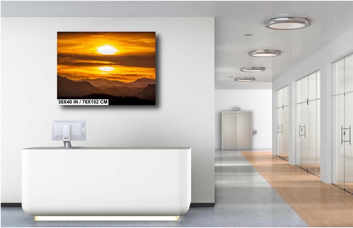 Colorado Sunset Wall Art - Vibrant Mountain Landscape Acrylic Print