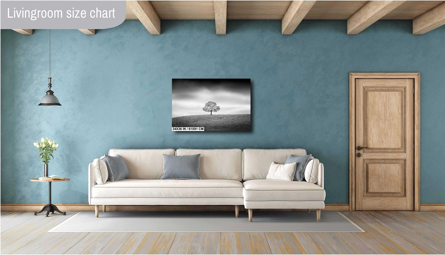 Black and White Photo Print – Minimalist Wall Art on Canvas, Metal & Acrylic Decor