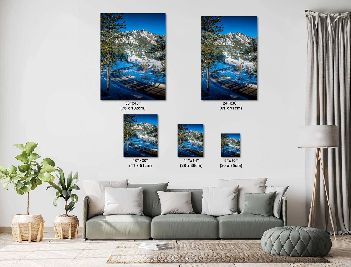 Boulder Flatirons Wall Art – Colorado Mountain Decor | Ready To Hang Canvas
