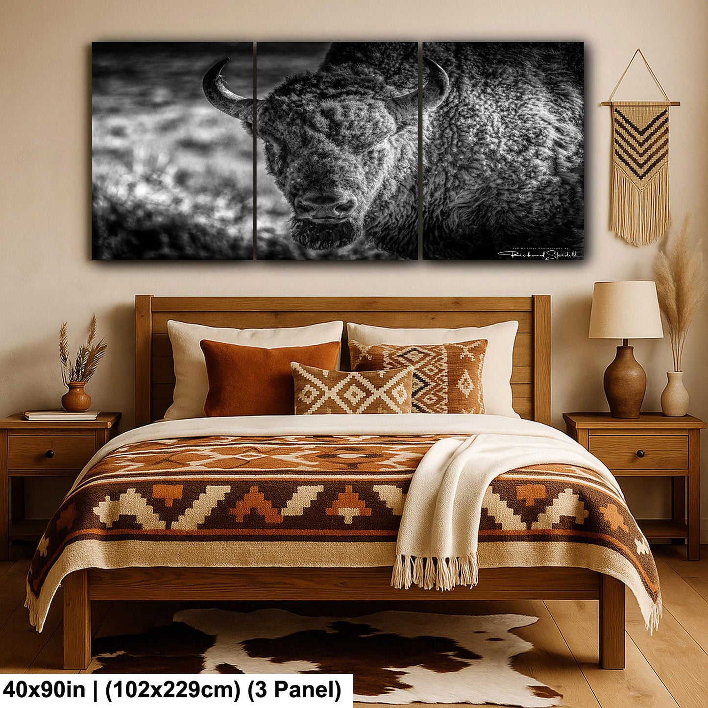 Buffalo Wall Art: Rustic Wildlife Photography - Ready to Hang