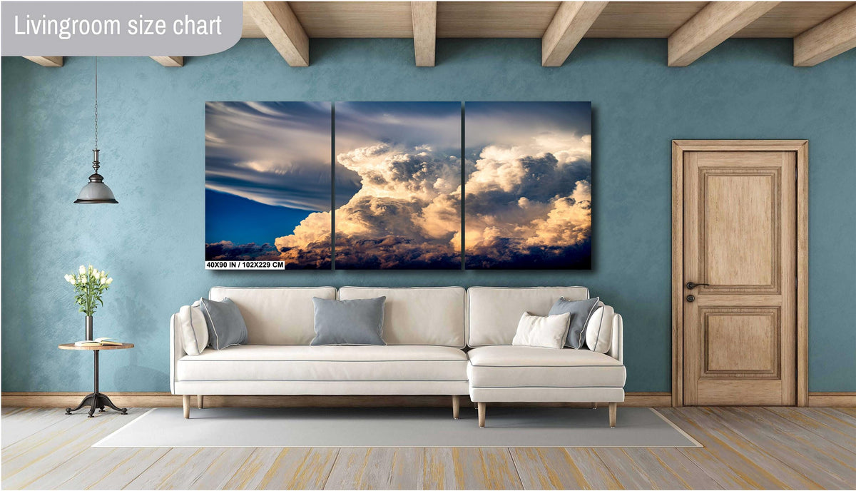 Thunderstorm Photo Print, Dramatic Storm Wall Art, Colorado Nature Canvas