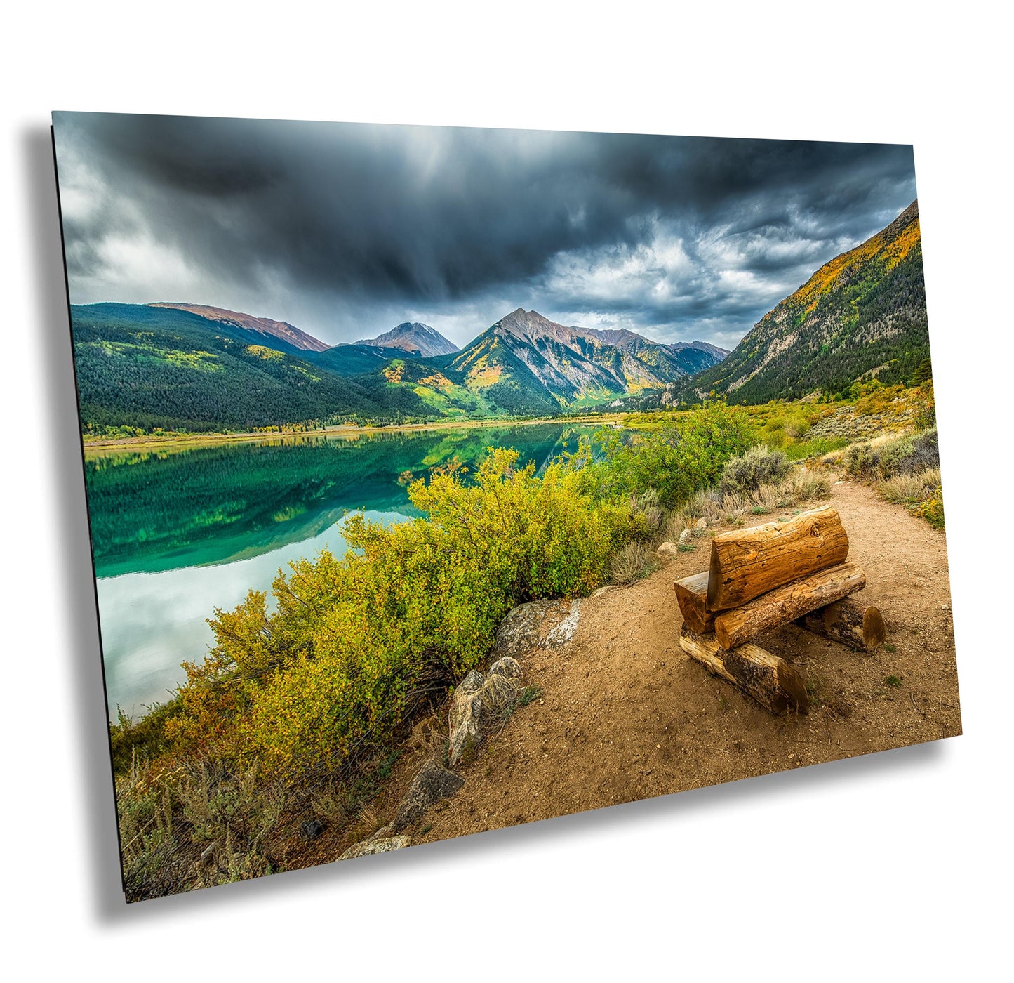 Twin Lakes Colorado Photo - Mountain Wall Art | Ready To Hang Canvas Print