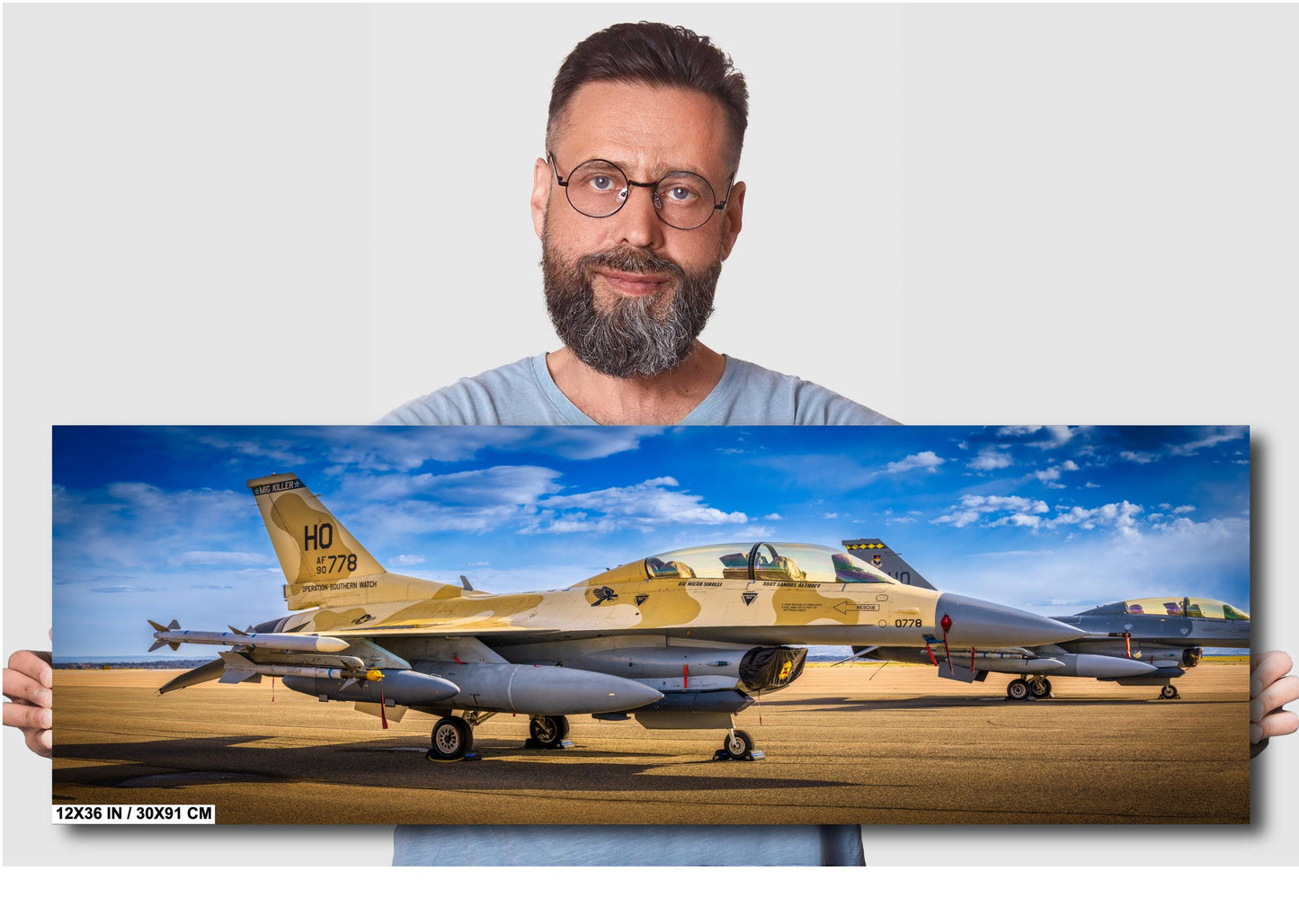 F-16 MIG Killer Wall Art - Fighter Jet Decor | Military Aircraft Canvas Print