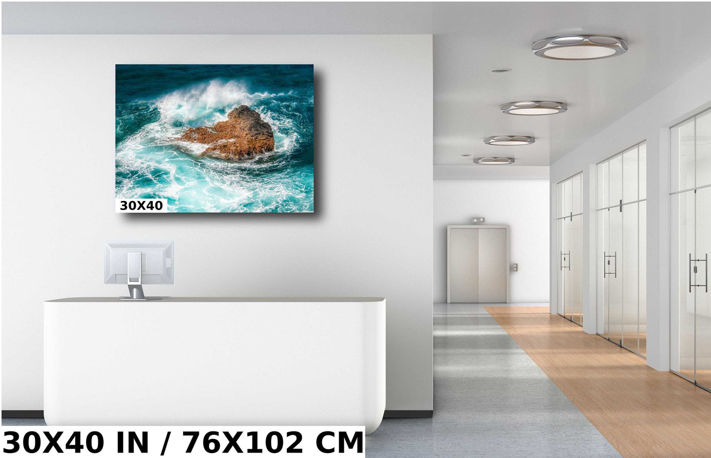 Ocean Wall Art - Coastal Decor | Nautical Beach Poster & Wave Photography Print