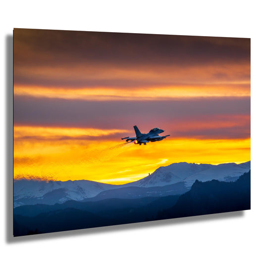 F-16 MIG Killer Wall Art – Fighter Jet Decor | Military Aircraft Canvas Print