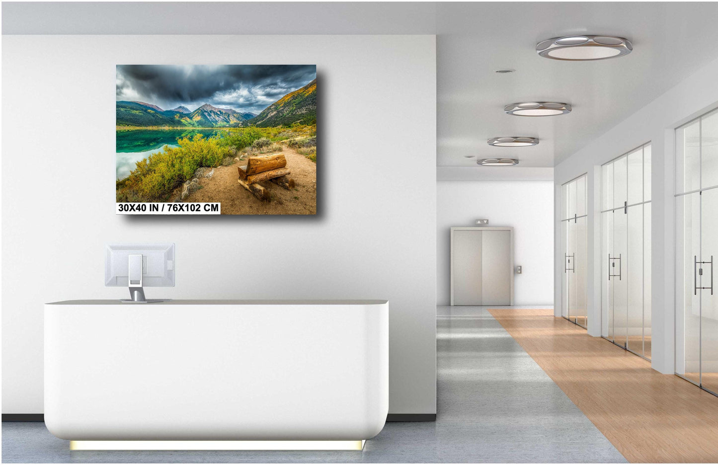 Twin Lakes Colorado Photo - Mountain Wall Art | Ready To Hang Canvas Print