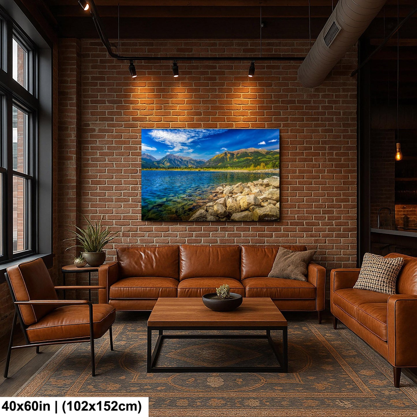 Twin Lakes Colorado Wall Art: Mountain Landscape Canvas or Metal