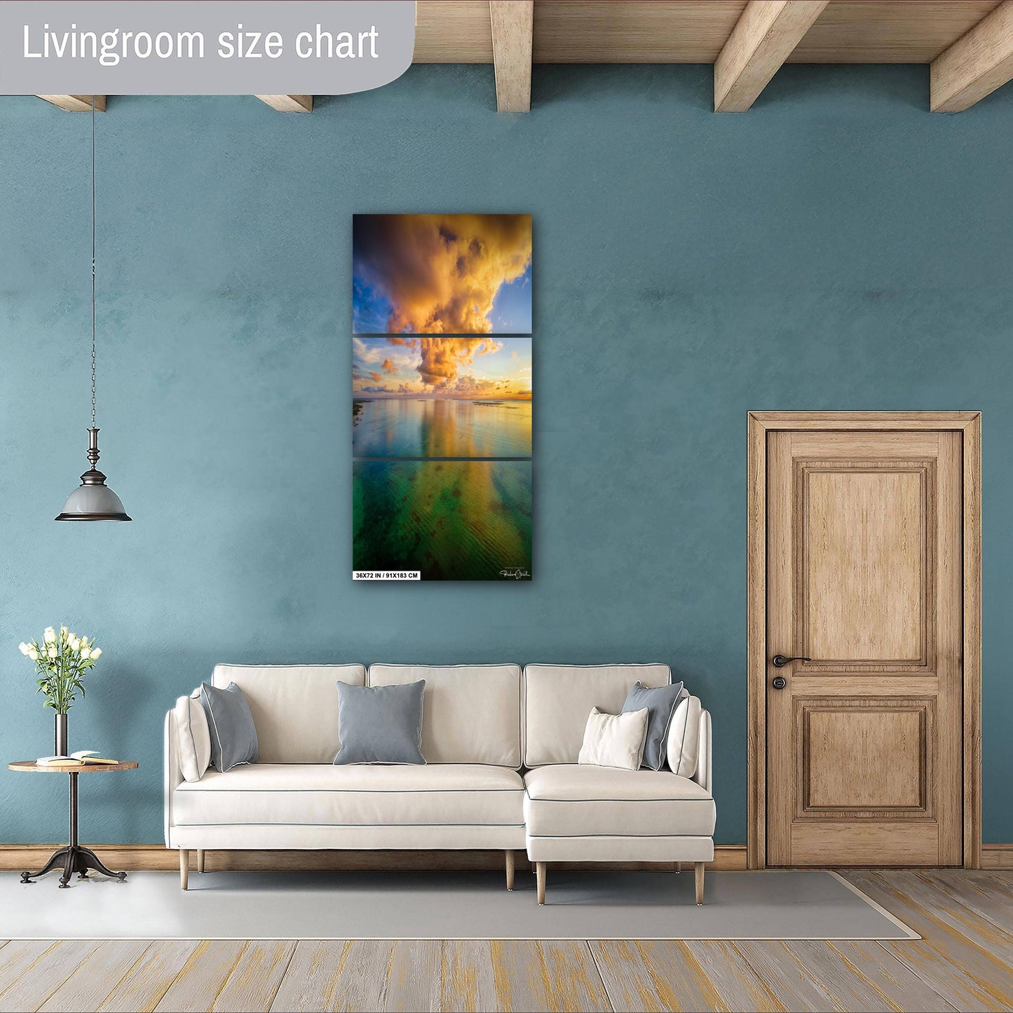 Florida Keys Wall Art – Tropical Seascape Decor | Sunset Ocean Print Canvas