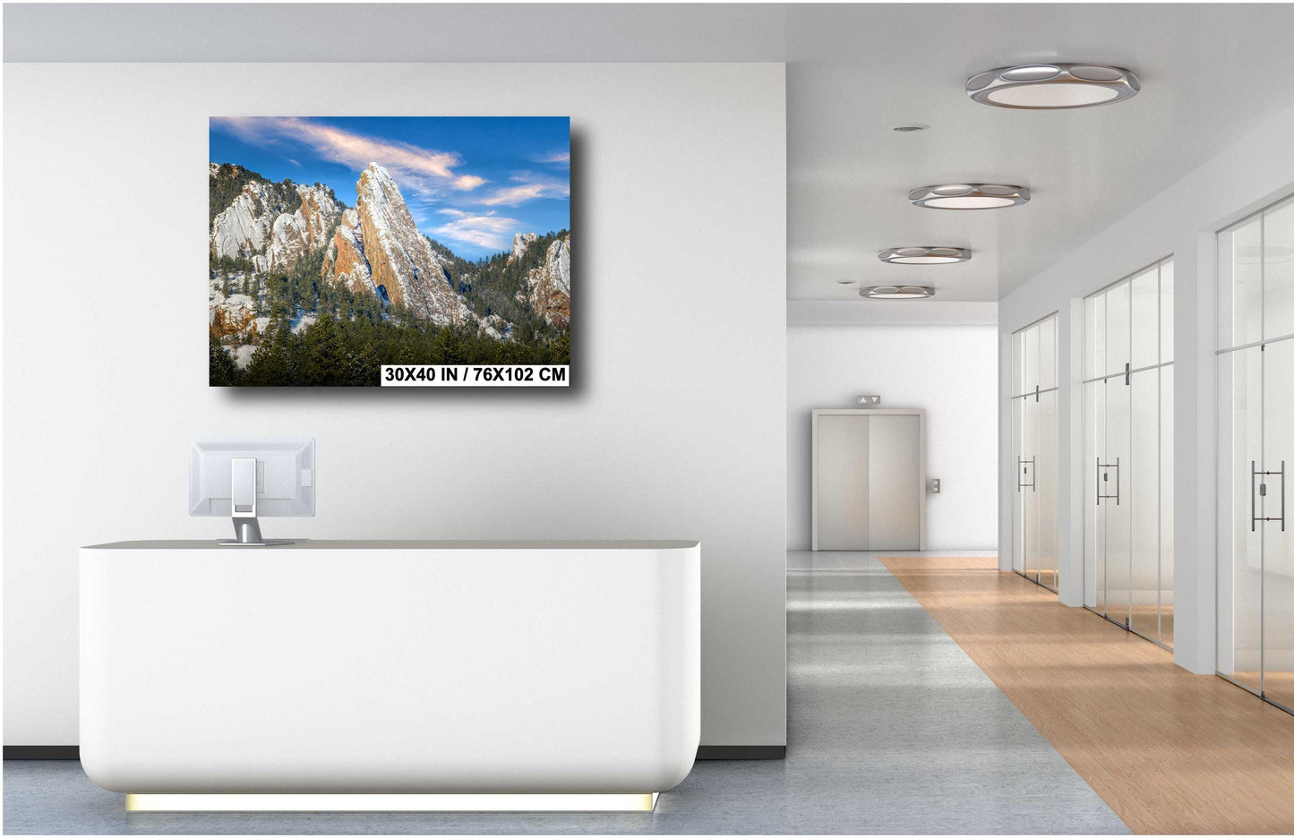 Boulder Flatirons Photo Print – Scenic Mountain Landscape Art | Ready to Hang Canvas