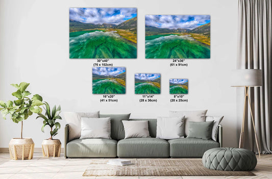 Twin Lakes Wall Art – Colorado Mountain Canvas Print | Ready To Hang Metal Photo