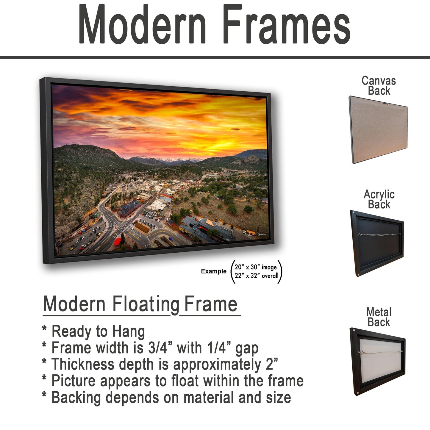 Rocky Mountain Wall Art - Estes Park Print | Premium Photo Paper & Canvas