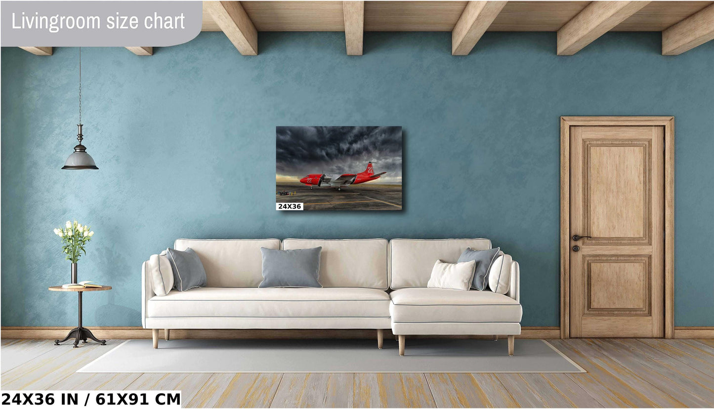 Wildland Air Tanker Art – Firefighting Wall Art | Smoke Jumper Aircraft Print