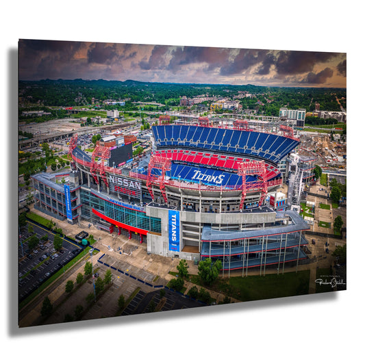 Tennessee Titans Wall Art - Nissan Stadium Print | NFL Team Decor, Game Day Poster
