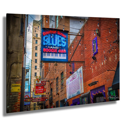 Nashville Wall Art Print - Downtown Nashville Urban Wall Decor Featuring Printers Alley Poster