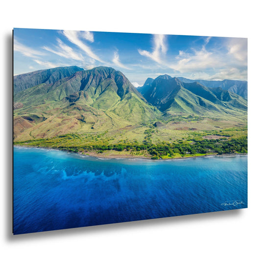 Maui Island Wall Art - Vibrant Hawaiian Landscape Art | Coastal Colors Decor