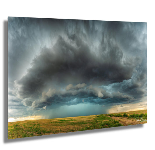 Supercell Storm Wall Art - Dramatic Storm Landscape Print | Ready To Hang Canvas