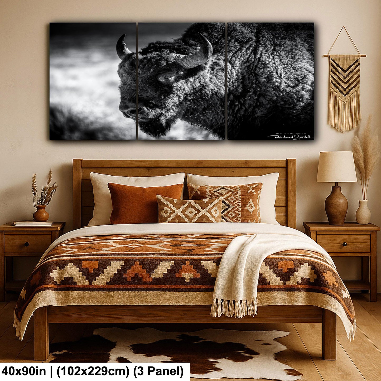 Buffalo Wall Art: Rustic Wildlife Photography - Ready to Hang