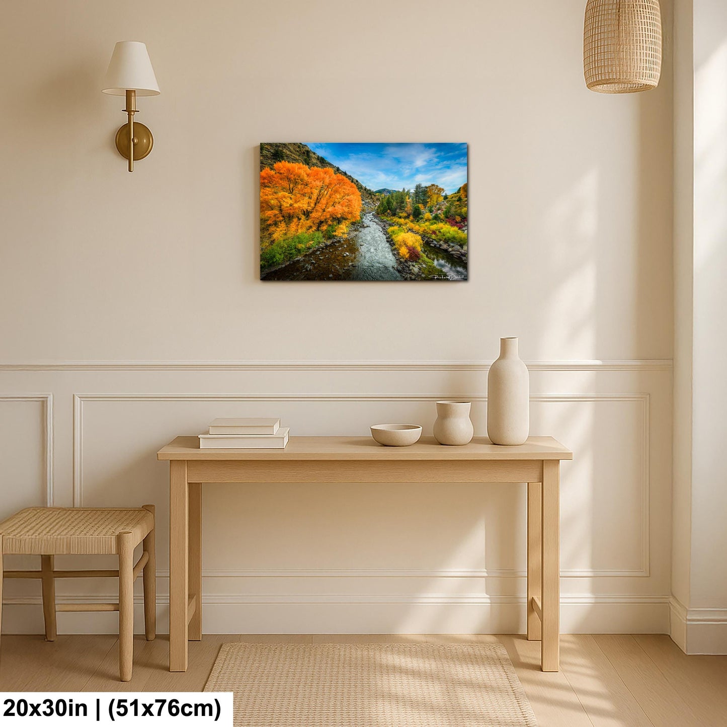 Colorado Mountain Landscape Print: Colorado Autumn Trees (Canvas or Metal)