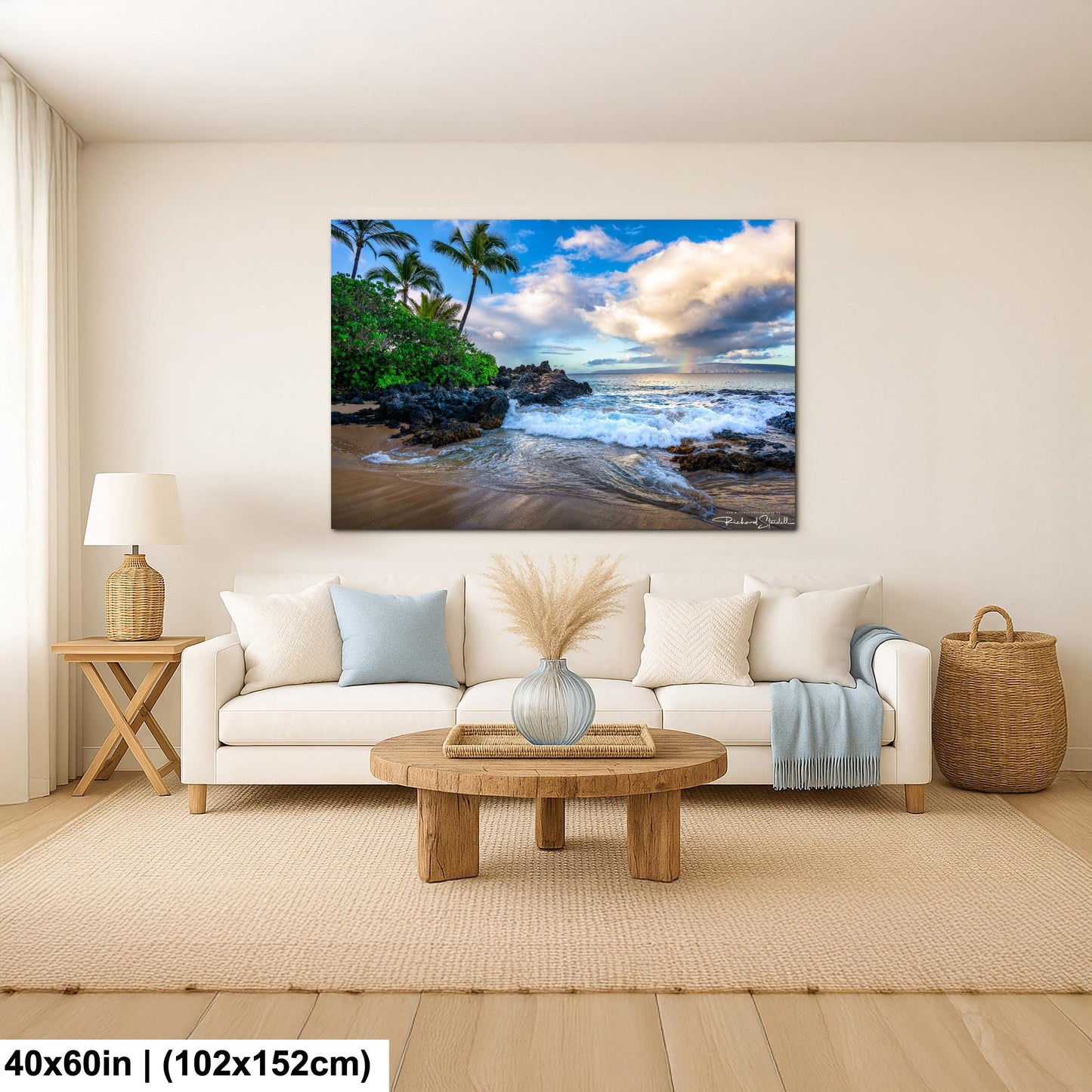 Maui Secret Beach Photo Print - Premium Ocean Wall Decor | Sunrise Beach Art