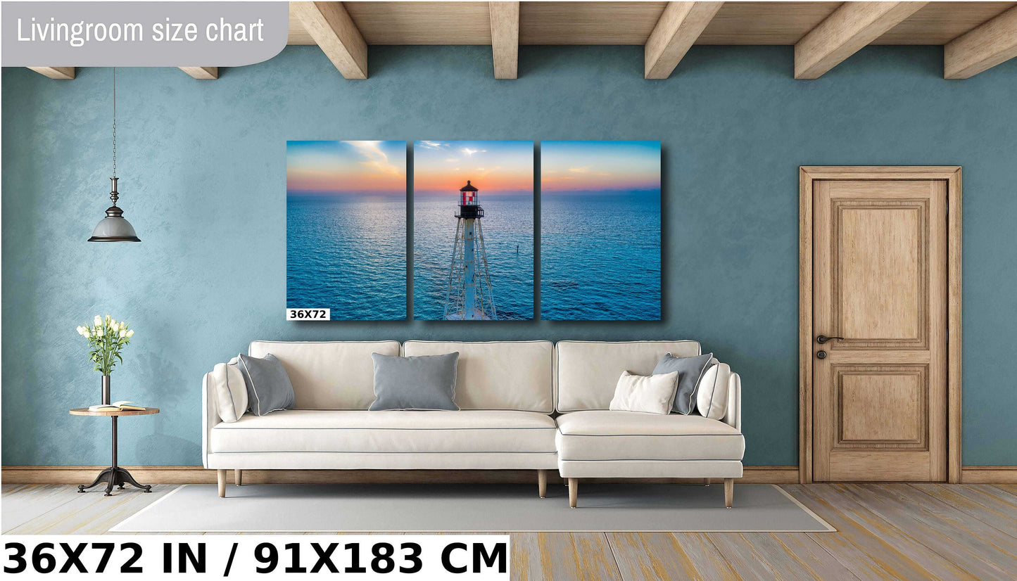 Alligator Reef Lighthouse Print – Nautical Wall Decor | Canvas, Metal & Acrylic Art
