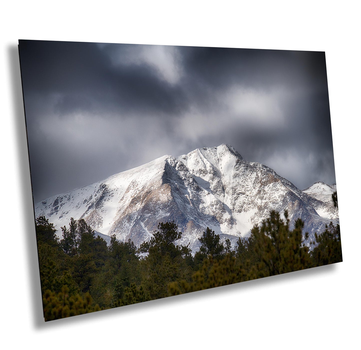 Rocky Mountain Wall Art – Winter Mountain Landscape Print on Premium Photo Paper