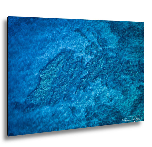 Ocean Reef Photography: Aerial Beach View - Vibrant Coastal Art