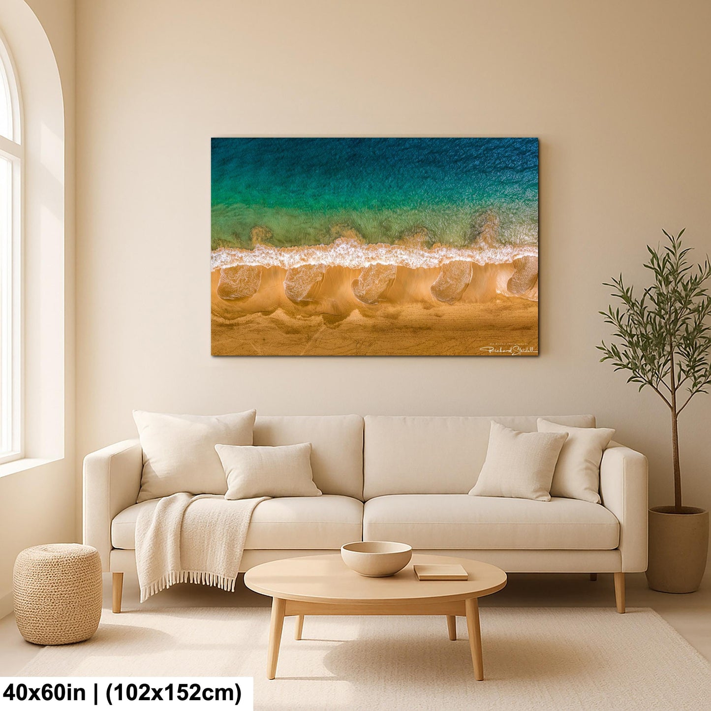 Ocean Wave Photography: Coastal Wall Art (Canvas or Metal Prints)