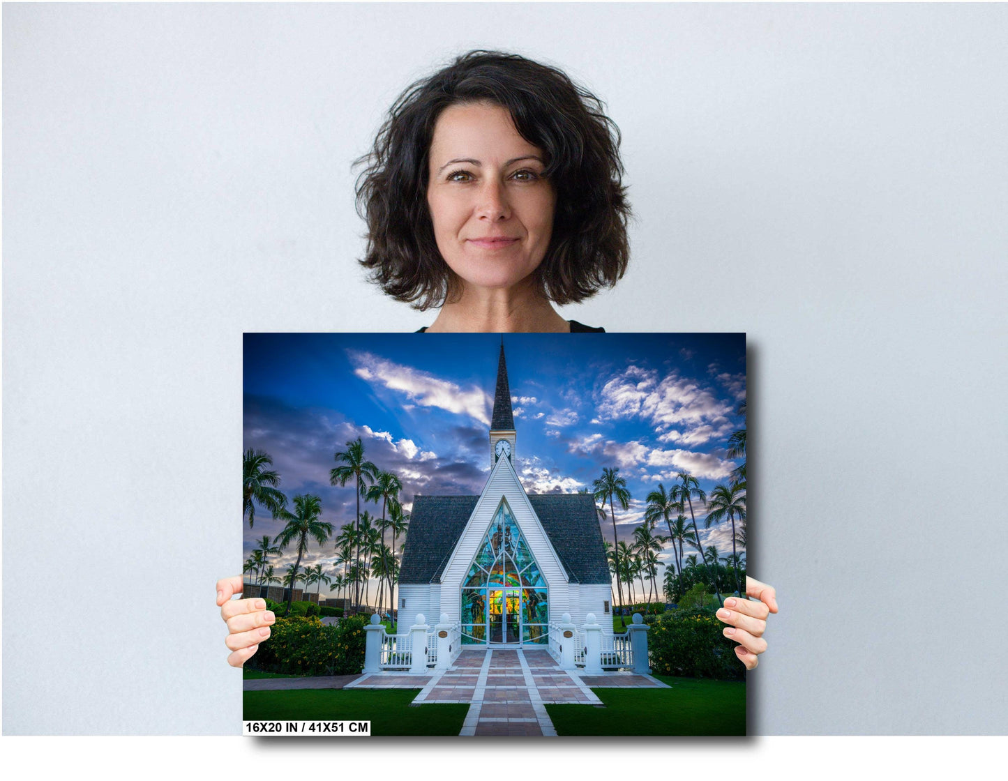 Wailea Chapel Wall Art - Maui Canvas Print | Metal & Acrylic Tropical Sunset Decor