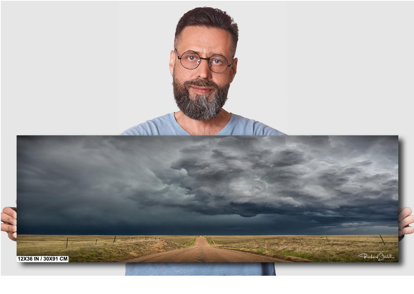 Stormy Supercell Wall Art - Dramatic Storm Print on Metal or Canvas | Nature Photography Gift