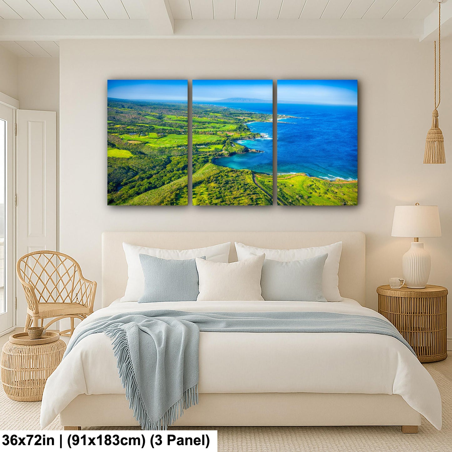 Kapalua Wall Art – Maui Tropical Print | PGA Golf Course Art on Canvas or Metal