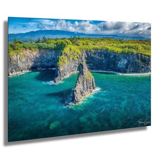 Maui Wall Art - Hawaiian Coastal Decor | Tropical Beach Print on Ready to Hang Canvas