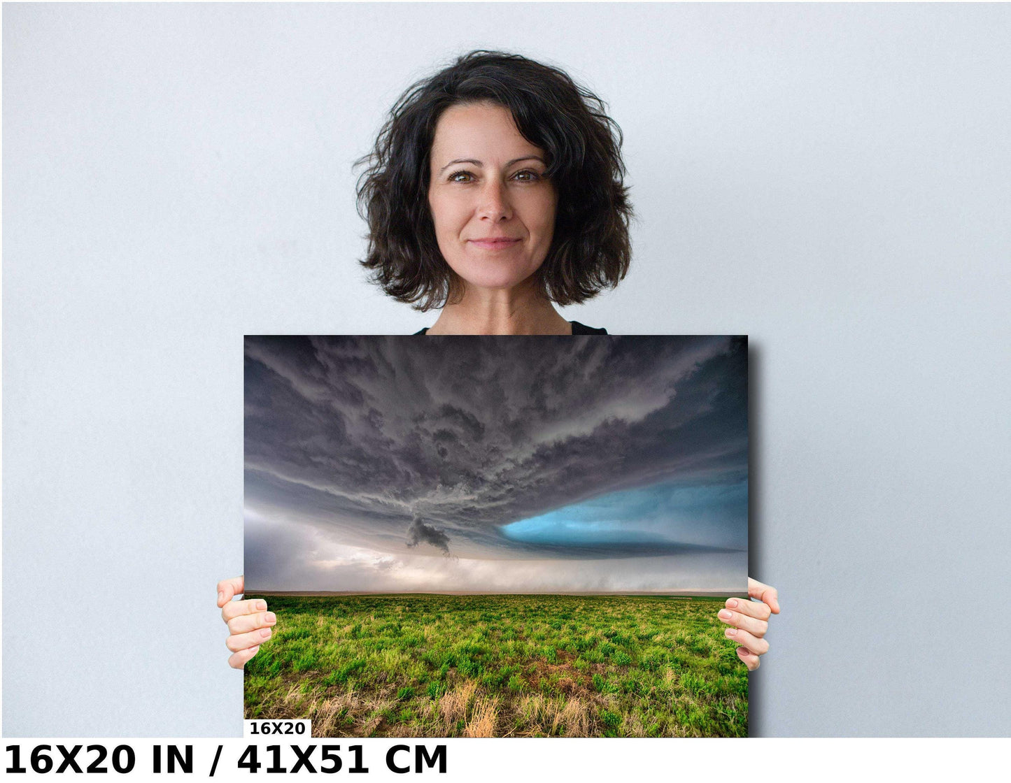 Thunderstorm Wall Art - Moody Storm Decor | Rustic Storm Print Canvas