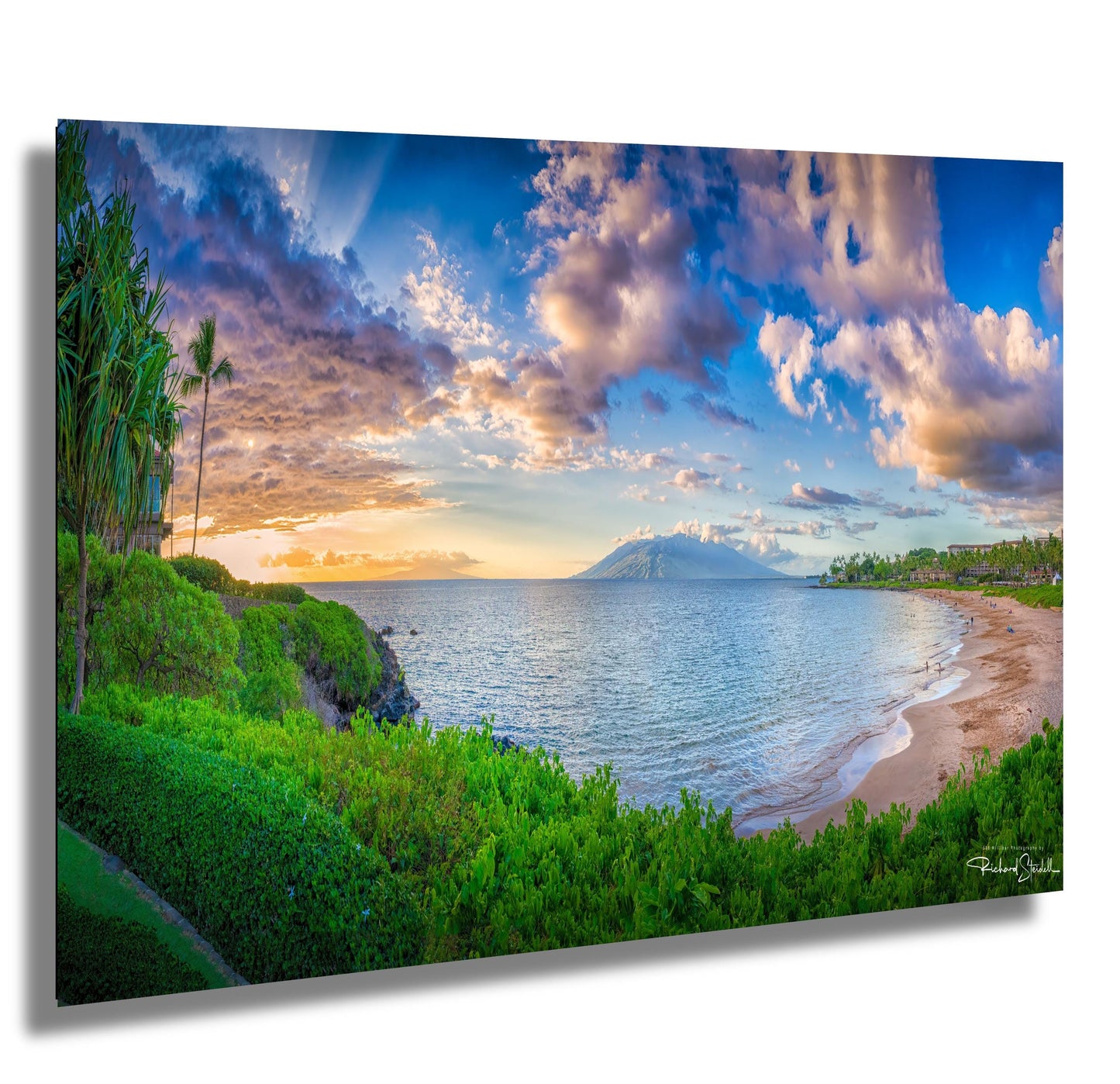 Wailea Beach Sunset Print – Maui Sunset Photo on Premium Photo Paper | Tropical Wall Art