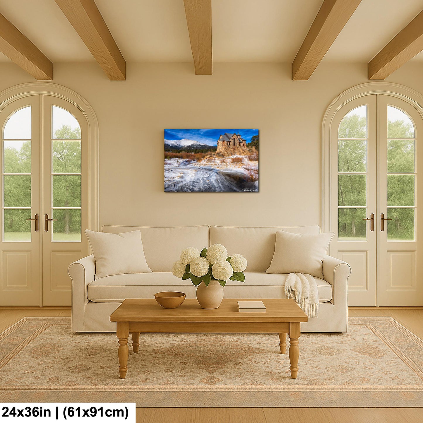 Rocky Mountain Chapel Print: Colorado Nature Wall Art (Canvas, Metal or Paper)